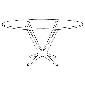 Pedestal Dining Table 60 inch diameter: Clear or Grey Glass Top