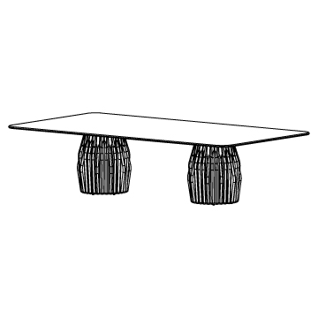 Oryx Double Pedestal Dining Table