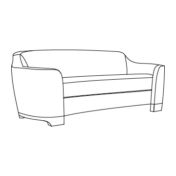 Dune Sofa, 87 inches wide