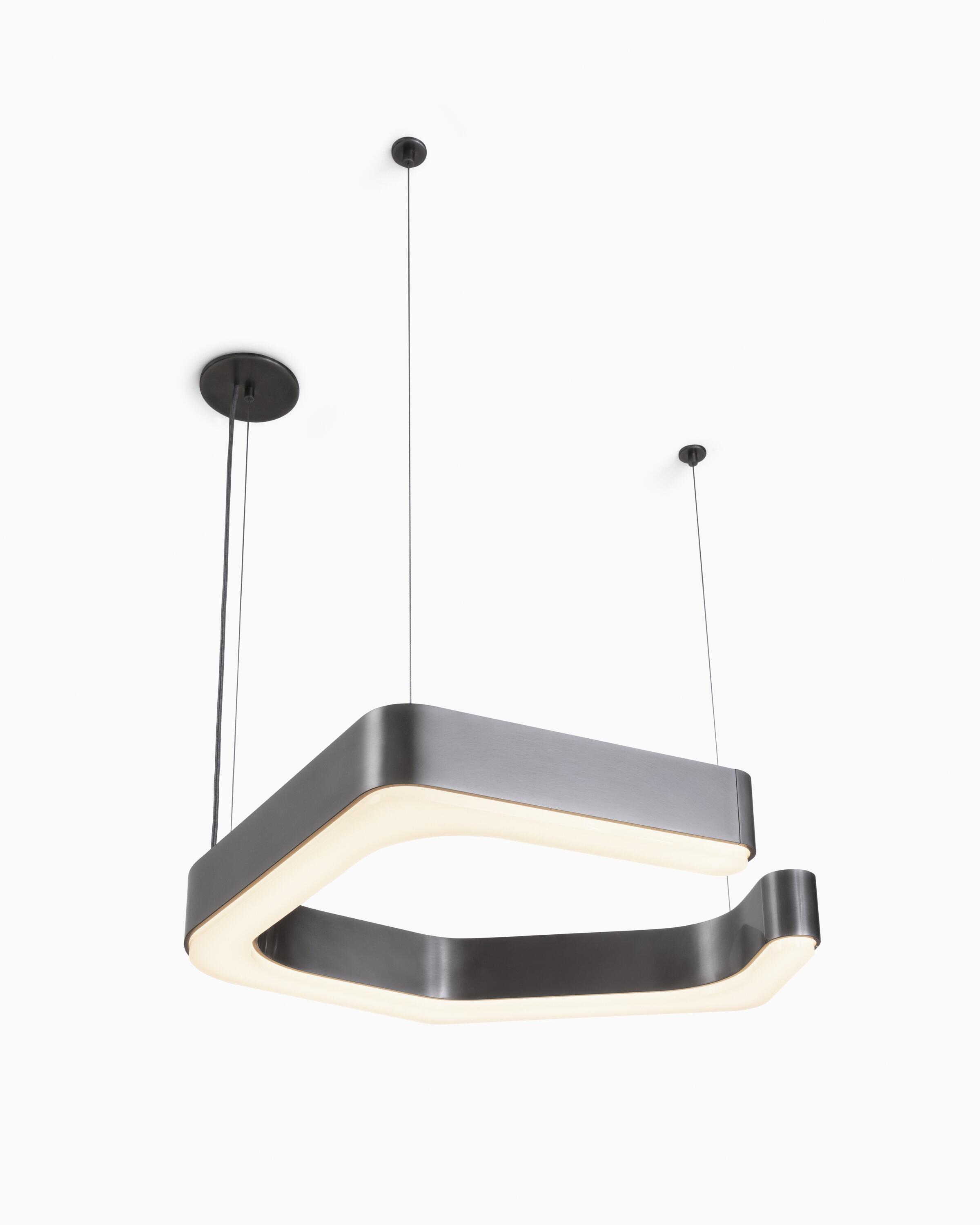 Fjord Hanging Light in Lightly Aged Nickel