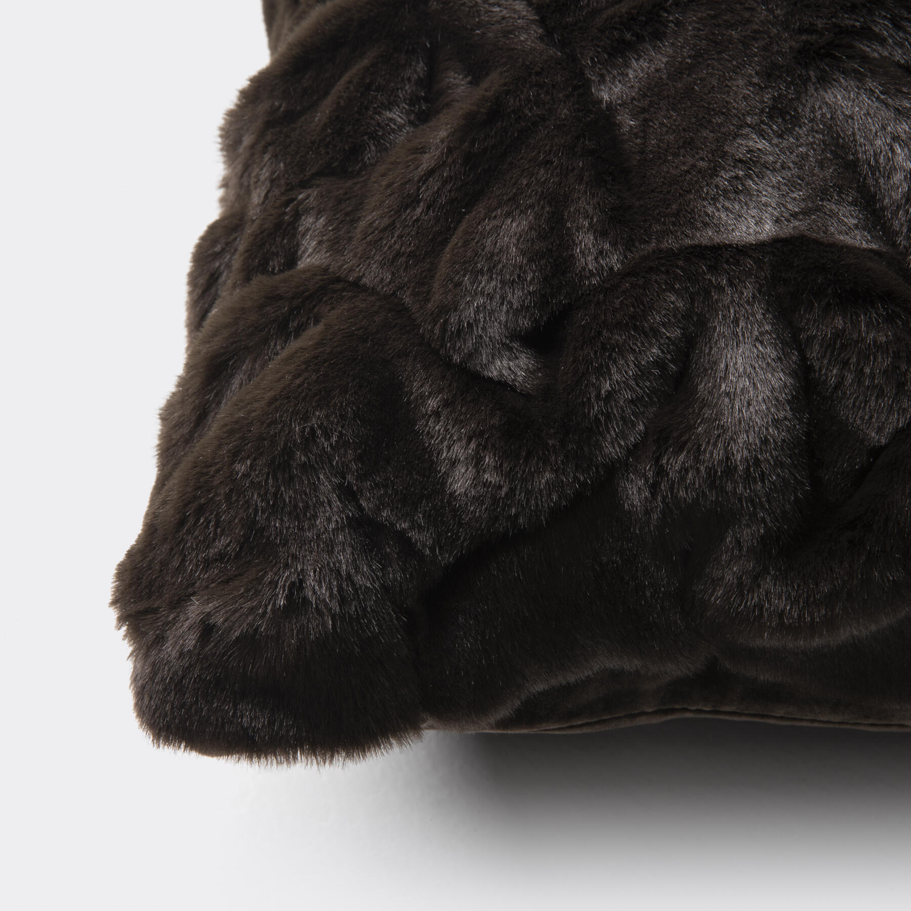 Faux Fur Pleated Pillow | HOLLY HUNT