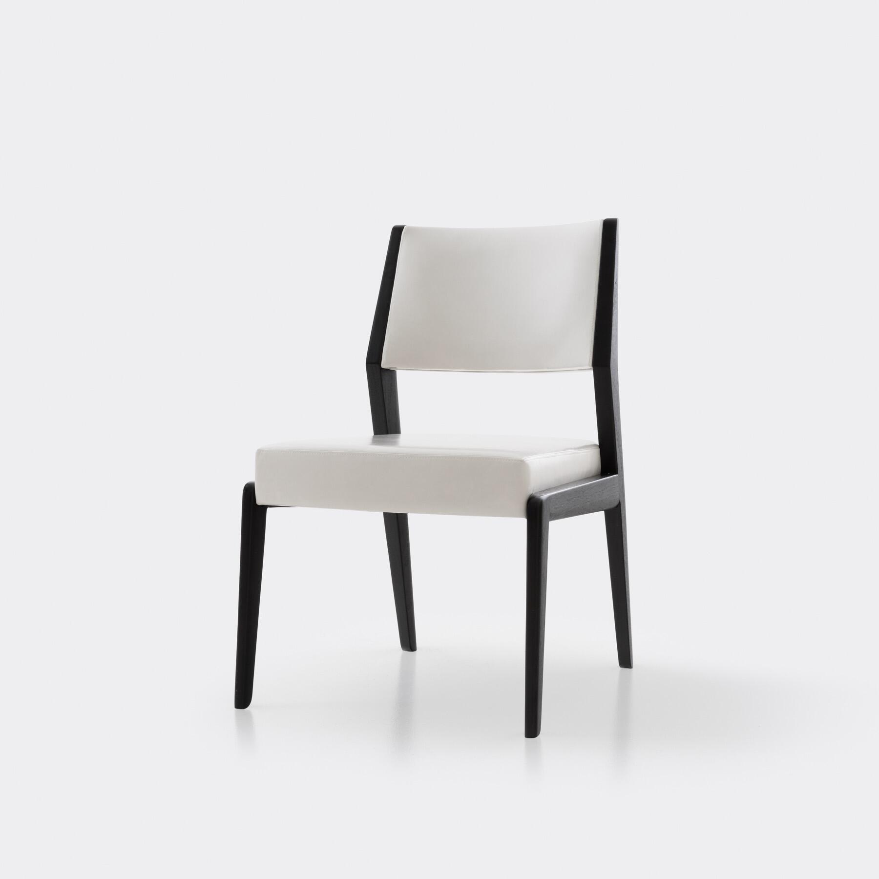 Rosewell Dining Side Chair, Walnut Black Magic, Lustro: Cloud