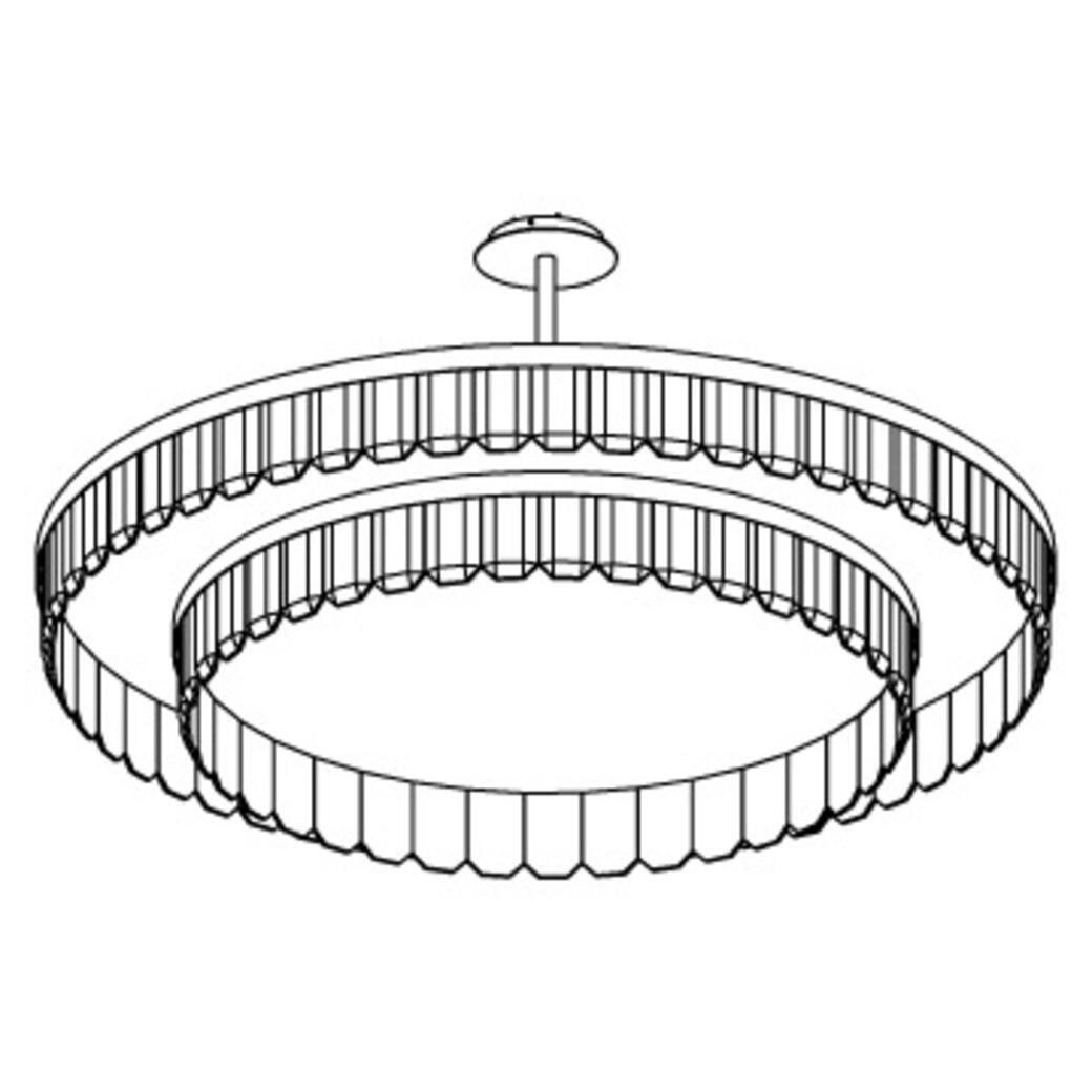 Versailles Chandelier, 57 inch diameter: Style 140-100 Double
