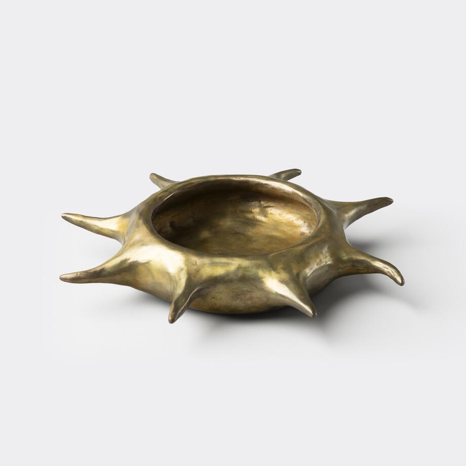 Soleil Vessel, Golden Bronze Patina