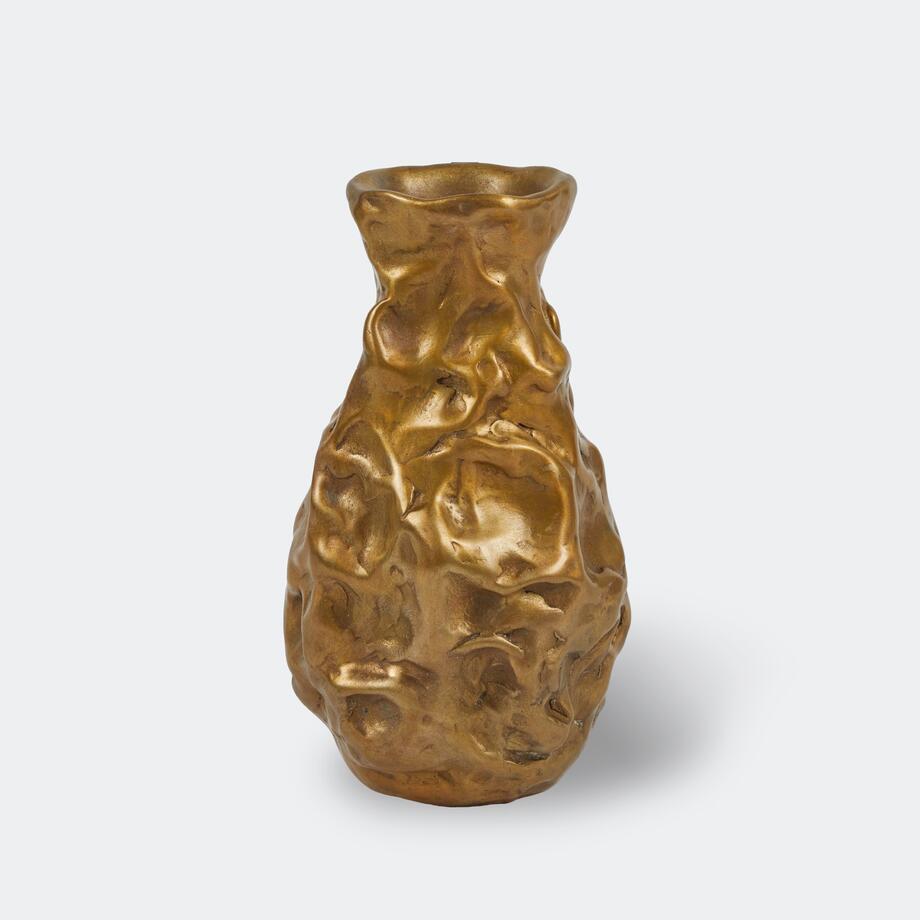 Talai Abstract Vessel, Golden Bronze
