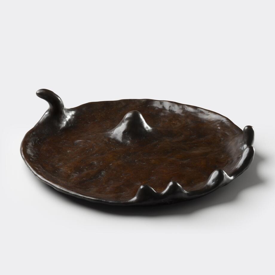 Vierra Platter, Dark Bronze Patina